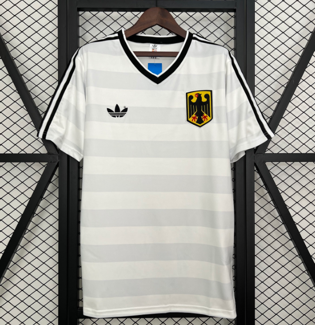 1984 Germany Retro Home Soccer Jersey Shirt